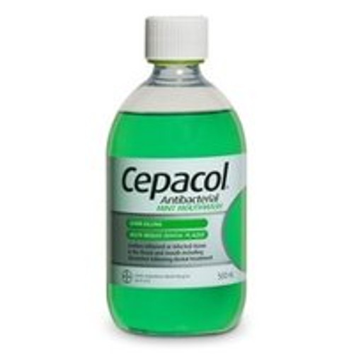 <img alt="Cepacol Antibacterial Mint Mouthwash 500ml" title="Cepacol Antibacterial Mint Mouthwash 500ml,9310160813510"