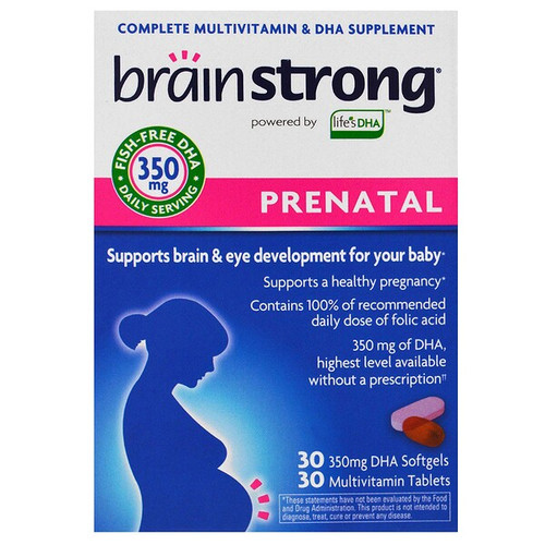 <img alt="BrainStrong, Prenatal, 30 Softgels, 30 Tablets" title="BrainStrong, Prenatal, 30 Softgels, 30 Tablets,092961020036"