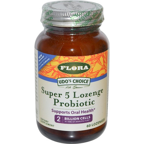 <img alt="Flora, Udos Choice, Super 5 Lozenge  Probiotic, 60 Lozenges" title="Flora, Udos Choice, Super 5 Lozenge  Probiotic, 60 Lozenges,061998619506"