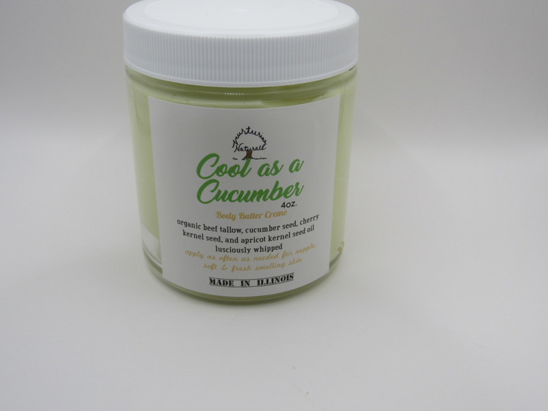 Cool As A Cucumber Body Butter crème 4oz.