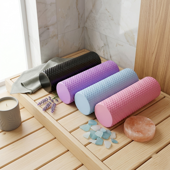 Foam Roller for Muscles – EVA High-Density Cylinder for Deep Tissue Massage, Yoga, Pilates & Post-Workout Recovery