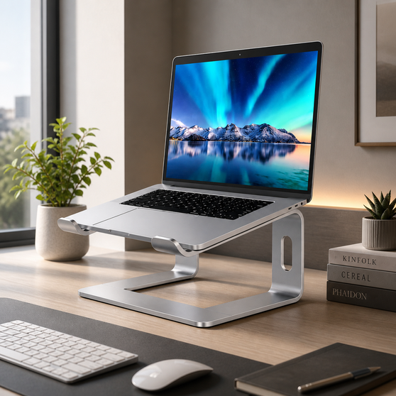 adjustable laptop stand aluminum desk