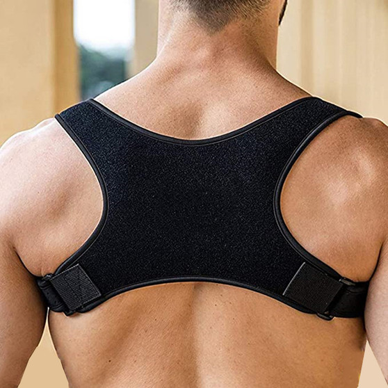 posture support brace worn on back
