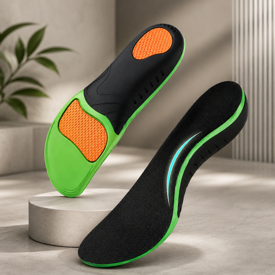 arch support insoles in shoes