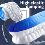 High elastic damping sports insole showing multi-layer foam structure — reduces foot fatigue for running, hiking and standing all day
