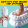 Super soft memory foam insole with shock absorbing cushion — comfortable breathable sports insole for sneakers and work shoes