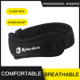 Knee support strap packaging showing comfortable and breathable design — lightweight patellar tendon brace for sports and daily use