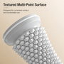 Close-up of foot roller massager nodule texture for deep tissue stimulation and improved foot circulation