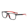 TR90 anti blue light reading glasses in red frame — lightweight unbreakable presbyopia glasses for men and women with spring hinges