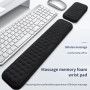 Memory foam wrist rest pad for keyboard and mouse — black, ergonomic wrist support