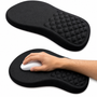 memory foam wrist support mouse pad black