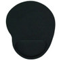 ergonomic mouse pad with wrist rest black