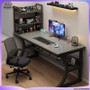 Gaming Desk Computer Desk with Shelf Office Desk for Home Study Room Simple Modern Adjustable Height Workstation Table PC