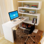 #Home Office Modern Computer Desks Writing Study Table With Bookshelf