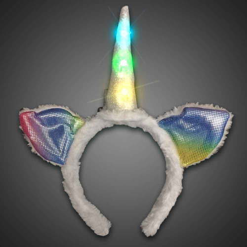 Lighted Rainbow Unicorn Headband
