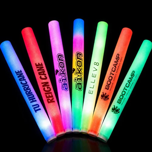 Customized LED Foam Glow Sticks | Flashing Foam Sticks
