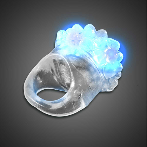 Assorted Colors Clear Bubble Ring — view 2