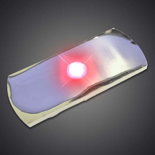 Flat Lights Single Pack, LED light with a glowing red center on a flat surface.