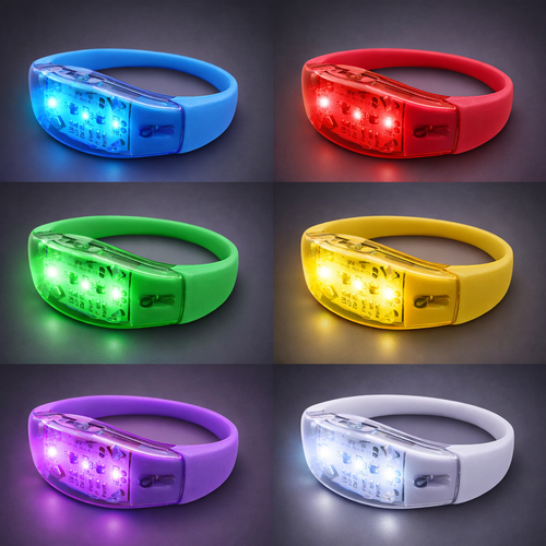 Sound Activated LED Silicone Bracelet