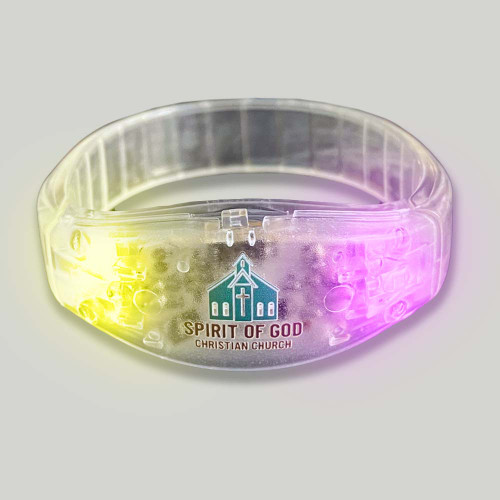 Custom Printed Light Up Click Bracelet