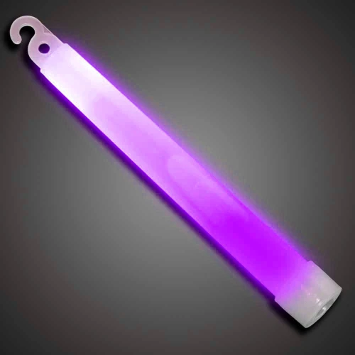 6" Revolution 5-Minute Lightsticks (10-pack), glowing purple lightsticks on a dark background.