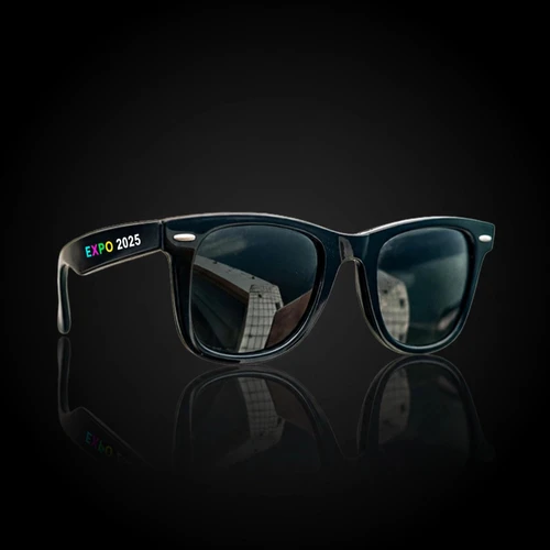 Non Lighted Black Sunglasses with Personalization