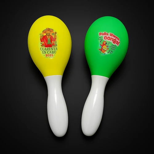 New Personalized Light-Up LED Maraca with Full-Color Customization