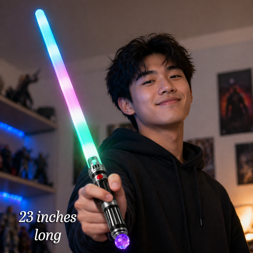 RGB LED Light-Up Sword – Rainbow Flashing Glow Saber for Parties, Concerts, Raves & Events — view 2