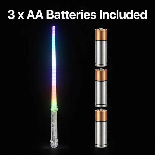 Color-Changing LED Light Saber – 28" Battery-Powered Light-Up Toy Sword