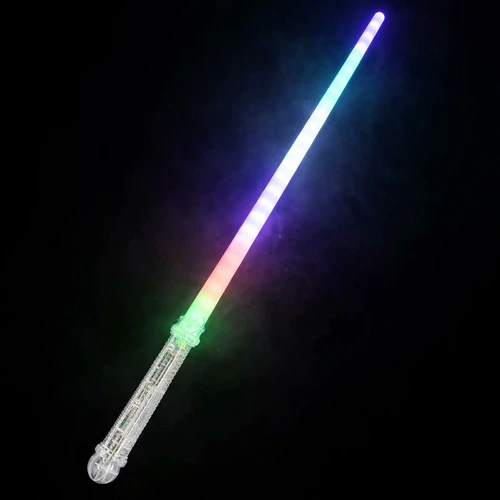 Color-Changing LED Light Saber – 28" Battery-Powered Light-Up Toy Sword