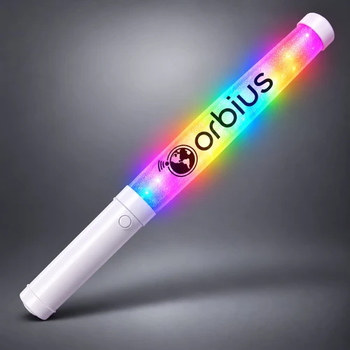 Full-color custom print example on the lit wand