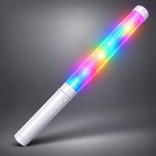 Sound Activated LED Wand lit up - color changing rainbow glow