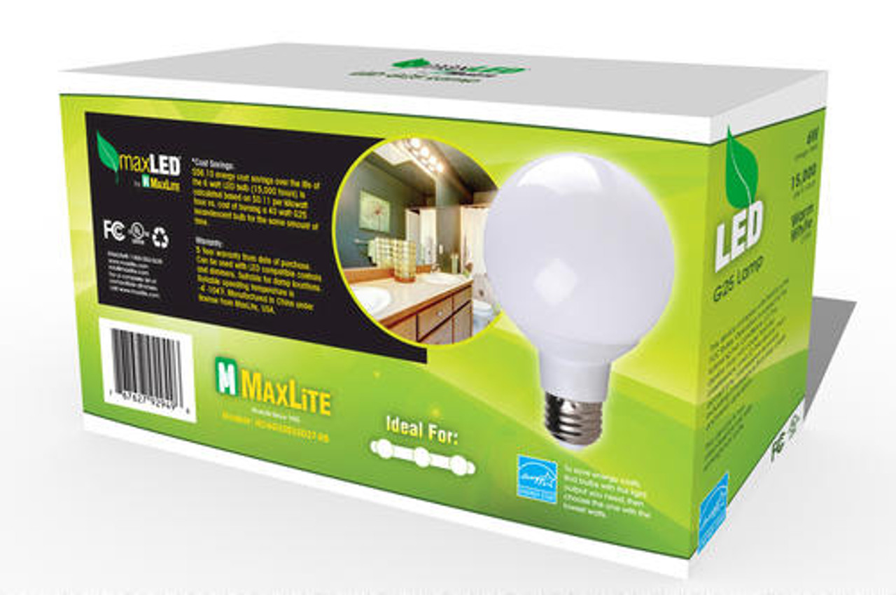 MAXLITE BR30 8W 120V E26 DIM 110BS 650LM RPL65 ES ( 3 PIECES TO BOX - 4 BOXES PER CARTON TOTAL 12 LIGHTS ) - LED