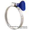 Universal SIP Carburetor Boot Hose Clamp Butterfly Blue 40/60mm (G125-12309060)