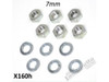 Lambretta Gear Endplate Nut Kit Casa Pro (L0-41-CPX160H)