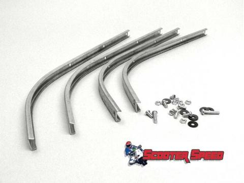 Lambretta Floorboard Alloy Strip Set Casa S3 (70-C298/8013400)