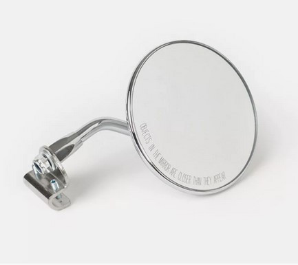 Universal FAR Legshield Mirror Round Chrome Left/Right (DC-3331913)