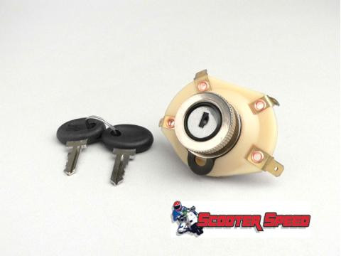 Vespa Ignition Key Switch RMS - 4 Pole PE/PX (V15K-31110000)