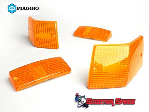 Vespa Indicator Lens Set Piaggio Amber - PX/PE/T5 (B20-J57026000)