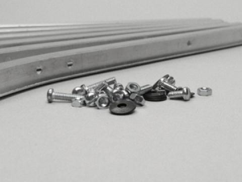 Lambretta Floorboard Alloy Strip Set Front Casa LI  1/2 (70-8013401)