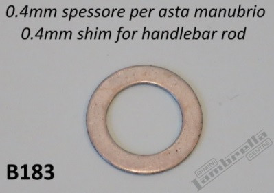 Lambretta Handlebar Rod Shim Casa - 0.4mm (L0-144-B183)