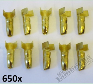 Lambretta Wiring Terminal Set Crimp-on Bullet Casa (HT-71-650XZ)