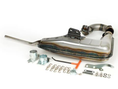 Lambretta Casa Pro Protti Racing Exhaust Silver Ts1 Ss225 Ss200 Dw Cpx53