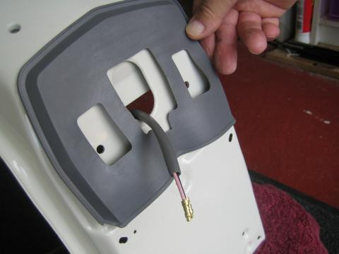 Lambretta Tail Light Rubber Rear Casa- Grey Series 3 (65-E62/8212080)