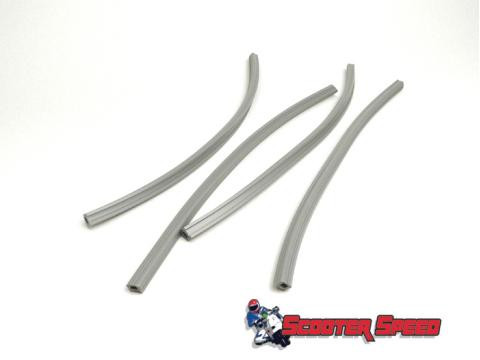 Lambretta Floorboard Runner Rubber Front Casa S3 - Grey (70-C98X/8013370)