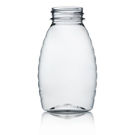 8oz Clear Classic PET Honey Bottle - 38/400 Finish 4HNY081GB