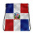 Dominican Republic Flag Drawstring Bag