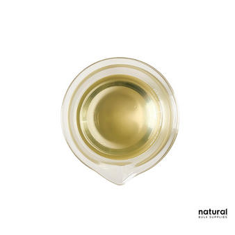 This image shows Vegetable Glycerin, a clear, slightly viscous liquid derived from plant oils like coconut, soybean, or palm oil. Known for its role as a humectant, Vegetable Glycerin attracts moisture to the skin and hair, making it a key ingredient in skincare and haircare formulations such as lotions, shampoos, and creams. Its smooth, syrupy texture enhances hydration and keeps the skin soft and hair manageable.