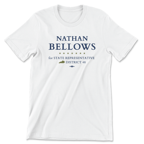 Nathan Bellows (Unisex White Tee)