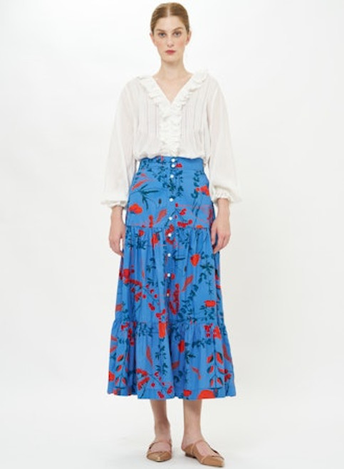 BUTTON FRONT SKIRT